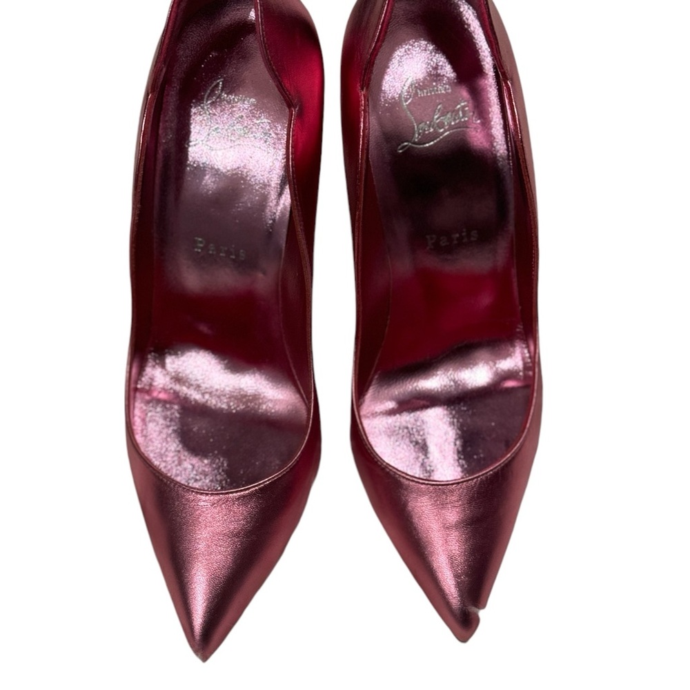 Brand New Christian Louboutin Hot Chick Metallic Pink Pumps